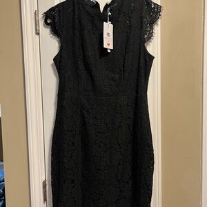 Chic Black Lace Mini Dress
